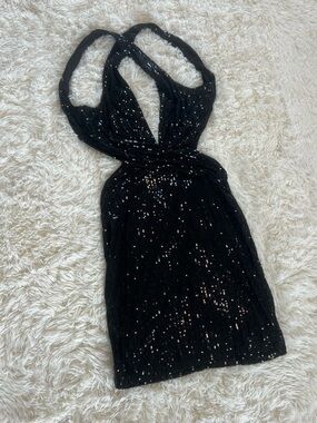 NWT Windsor Black Sequin Party Dress